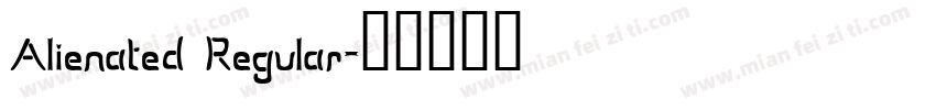 Alienated Regular字体转换